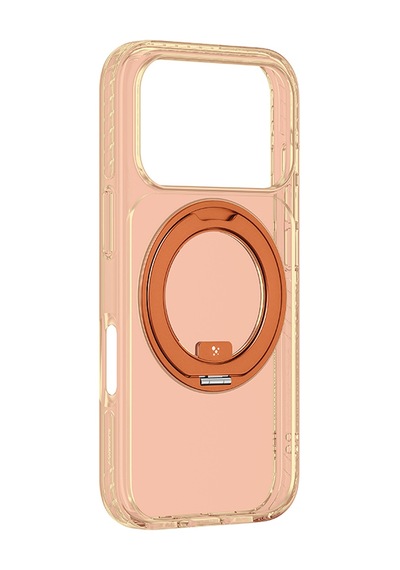 Apple Uyumlu iPhone 17 Pro Max  Kılıf M-safeli Airbag Standlı Amazingthing Titan Pro Magspin Kapak Turuncu Turuncu