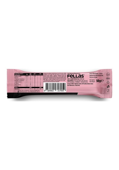 Tr Çikolata Kaplı Highpro+ Protein Bar - Çilekli 50g