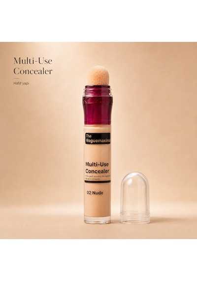 The Voguemaxima Luméa Sünger Uçlu Likit Kapatıcı 02 Nude 8 Ml