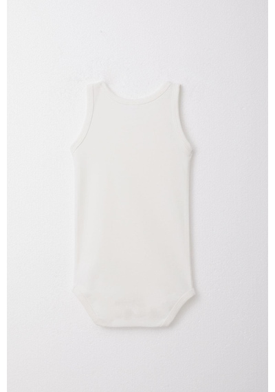 Breeze Kız Bebek Çıtçıtlı Atlet Zıbın Body 9 Ay-3 Yaş, Ekru Ekru