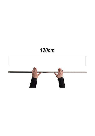 120cm Çelik Oklava 304 Kalite Paslanmaz Çelik Krom Metal Hamur Börek Baklava Yufka Açma Oklavası