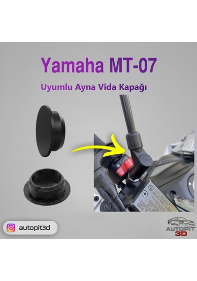 Yamaha Mt-07 Uyumlu Ayna Vida Kapağı 2 Adet
