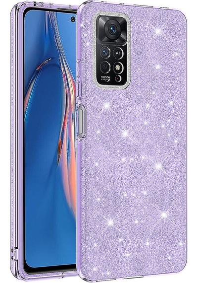 Xiaomi Uyumlu Redmi Note 12 Pro 4g Kılıf Zore Parıltılı Simli Shining Silikon