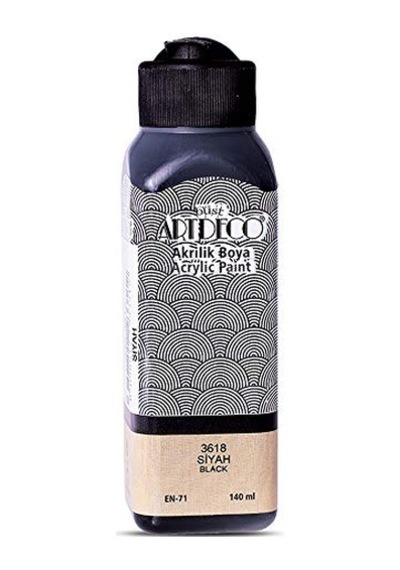 Akrilik Boya, 140ml, Siyah 3618 0,15 L