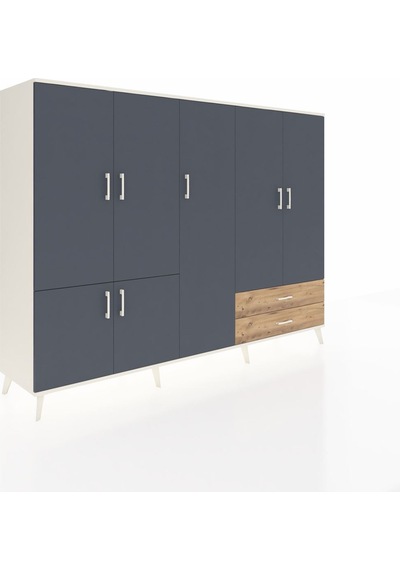 Hyperion Dolap 12 Raflı 2 Çekmeceli 7 Kapaklı 220x44x163 Aytaşı-a Aytaşı-antrasit/çam Hyperion Dolap 12 Raflı 2 Çekmeceli 7 Kapaklı 220x44x163 Aytaşı-a Aytaşı-antrasit/çam