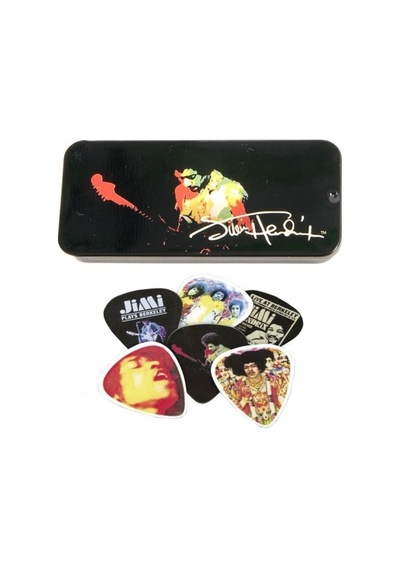 Dunlop Jimi Hendrix Collector Series Pick Tins 12 Adet - Heavy-ba