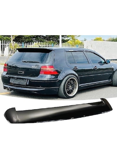 Vw Golf 4 2000-2001 Plastik Parlak Siyah Spoiler-spoyler