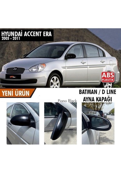 Hyundai Era Yarasa Ayna Kapağı Batman Parlak Siyah Piano Black