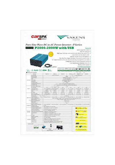 Lexron 2000 Watt 12v Tam Sinüs İnverter Lexron