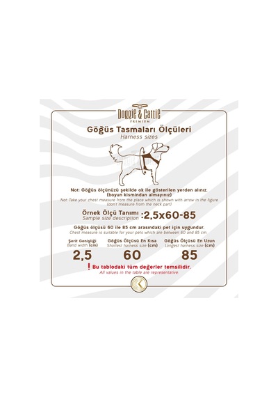Doggie Comfort Ronin Köpek Bel Tasması 3cm-75 x 85 cm 3X-Large Kı Kırmızı