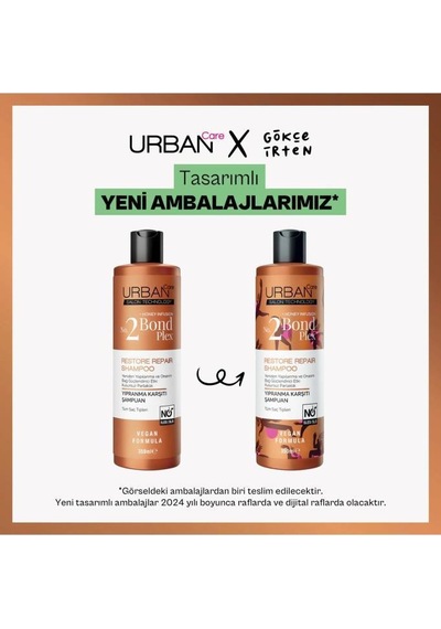 Urban Care No.2 Bond Plex Yıpranma Karşıtı Saç Bakım Şampuanı 350 Ml Yıpranmış