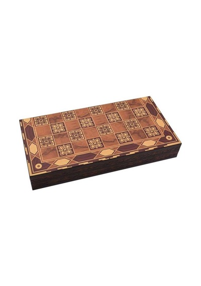 Ahşap Elegance Motif Tavla