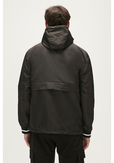 Bad Bear Hurricane Windbreaker Siyah Kanguru Cep Erkek Rüzgarlık-siyah Siyah