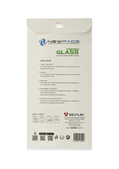 Newface Samsung Galaxy Uyumlu A23 4g 20d Premium Cam Ekran Koruyucu Arka Kapak