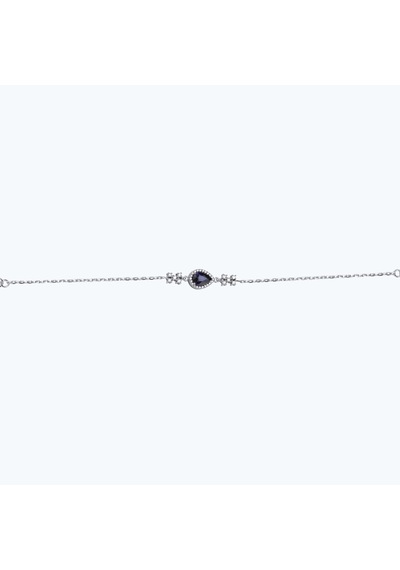Altınbaş Pırlanta Safir Damla Bileklik Erm1023s-14k