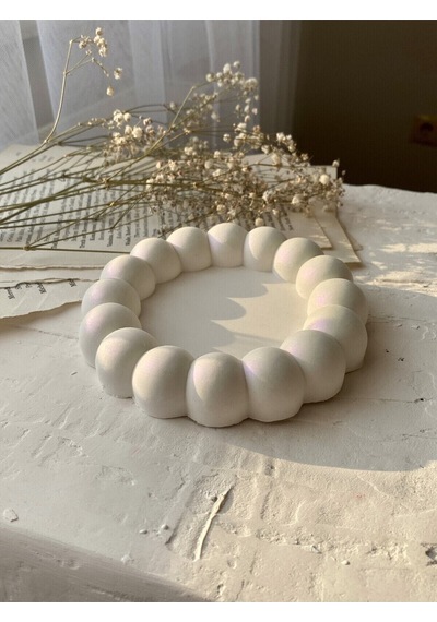 Bernami Mumluk Şamdanpinterest Bubble Dekoratif Beton Tabak Bardak Altlığı Takı Tabağı Diğer