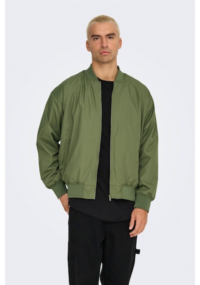 Only & Sons Only&sons Onsgavın Bomber Jacket Ot Yeşil Erkek Ceket 000000000102263556 Yeşil