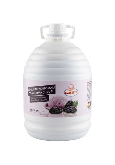 Ovalette Böğürtlen Aromalı Dondurma Şurubu - 5 Kg