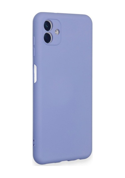 Samsung Galaxy  Uyumlu,  A04 Kılıf Nano İçi Kadife Silikon - Lila