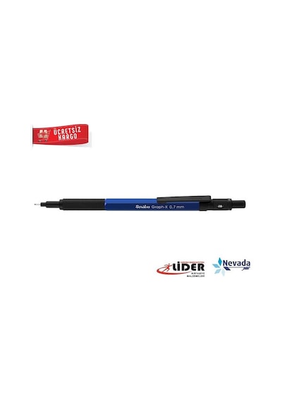 Scrikss Versatil Kalem Metal Graph-x 0.7mm Mavi