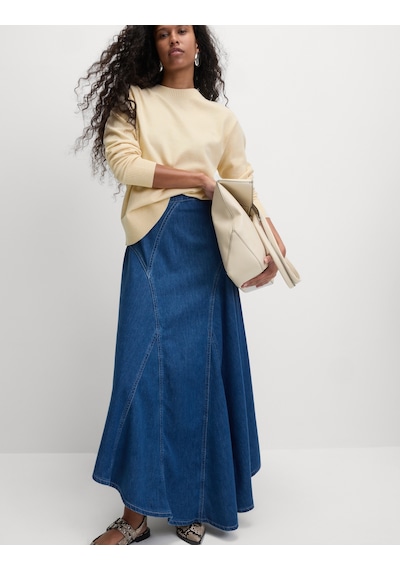 Marks & Spencer Air Yarn Bisiklet Yaka Triko Kazak Krem