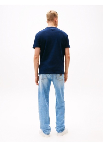 Tommy Hilfiger Tjm Reg Badge Tee Ext Erkek Mavi T-shirt - Dm0dm20322 Mavi