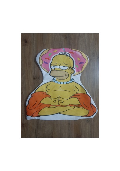 Ow Bag Simpsons Desenli Şekilli Tasarım Chibi Karakter Yastık Çok Renklı