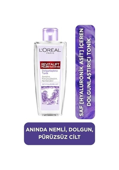 L'oreal Paris Revitalift Filler Dolgunlaştırıcı Tonik 200 Ml - Hyaluronik Asit, 3600523965663