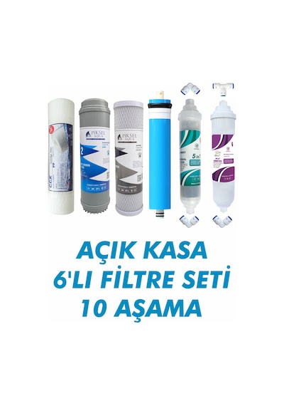Açık Kasa Su Arıtma Cihazları İle Uyumlu10 Aşamalı Filtre Seti
