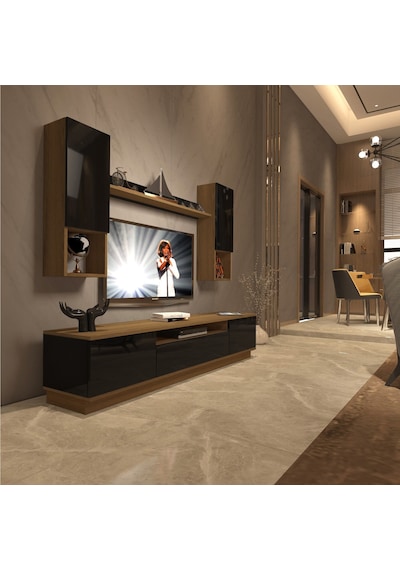 Decoraktiv Trendstyle 5das Mdf Tv Ünitesi Tv Sehpası Pera - Siyah