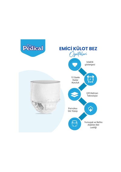 Dr.pedical Emici Külot Hasta Bezi L-large Beden 90 Adet L