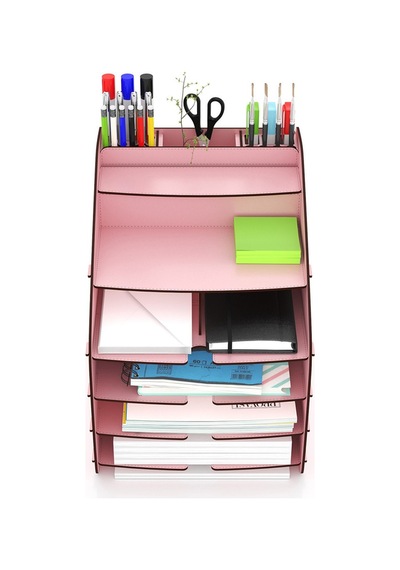 Design Otto Fx Large Modest 6 Renk A4 Evrak Rafı Masaüstü Organizer Pembe - 74202719 Pembe