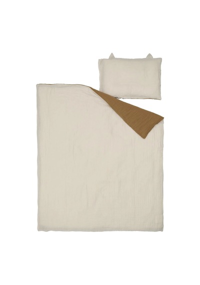 Ikea Guldvavare Tek Kişilik Nevresim Takımı 110 X 130 Cm Bej - Hardal Çok Renkli
