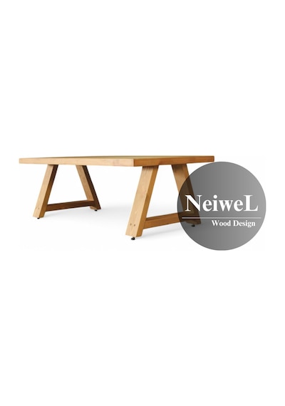 Neiwel Bies Doğal Ahşap Sehpa-70-140 Açık Ceviz