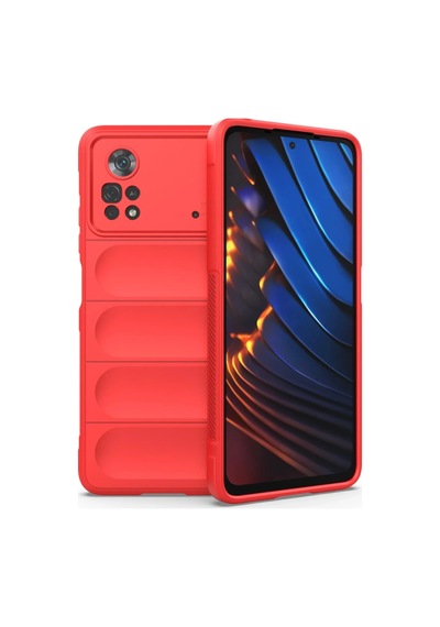 Xiaomi Poco X4 Pro 5g Uyumlu Kılıf Optimum Silikon - Kırmızı