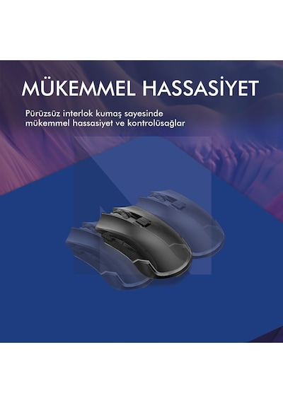 MP05 - 27x23 Medium Mavi Gaming Mousepad Ev, Ofis, Oyun