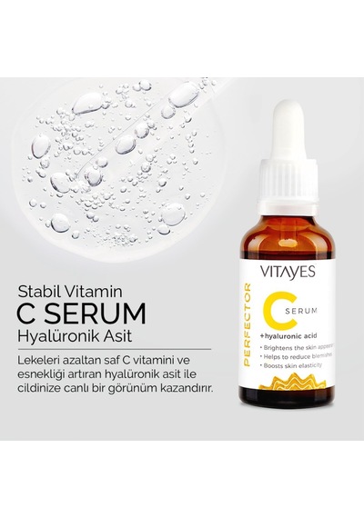 Vitayes Vitamin C + Hyaluronik Asit Serum 2 x 30 ML