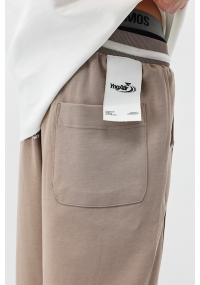 Vamos Bağcıklı Baggy Fit Eşofman Alt Vizon