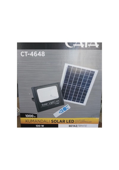 Tr Ct-4648 100 Watt Kumandalı Solar Aydınlatma