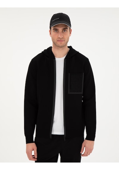 Pierre Cardin Erkek Siyah Hırka Triko 50296463-vr046 Siyah