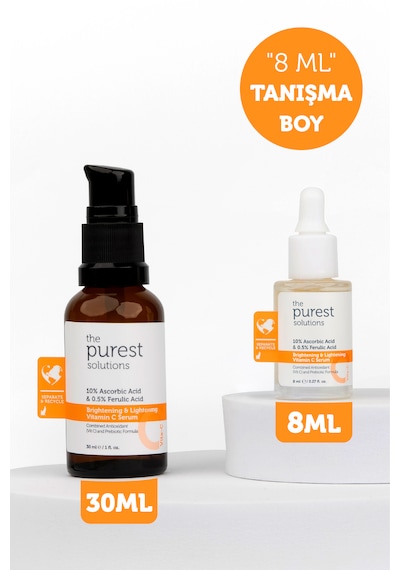 Tanışma Boy Aydınlatıcı Ve Cilt Tonu Eşitleyici C Vitamini Cilt Serumu 8 Ml