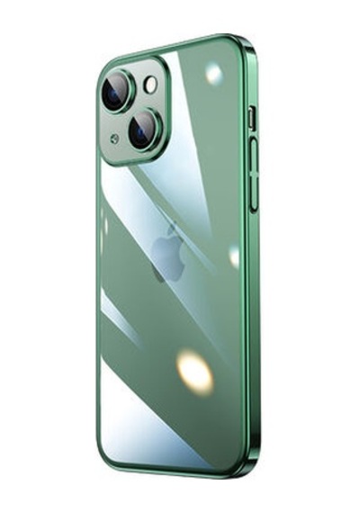 Teleplus Apple Uyumlu iPhone 14 Plus Kılıf Sert Pc Renkli Çerçeveli Riksos Kapak