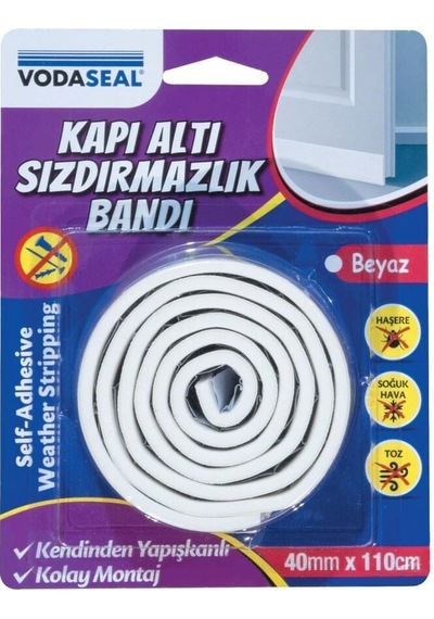 Mey İthalat Vodaseal Kapı Altı Sızdırmazlık Bandı 40 Mm 110 Cm Beyaz