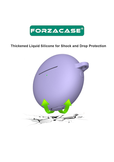 Forzacase Huawei Freebuds 7i İle Uyumlu Anahtar Askılıklı Bluetooth Kulaklık Kılıfı - Fc1134 Siyah