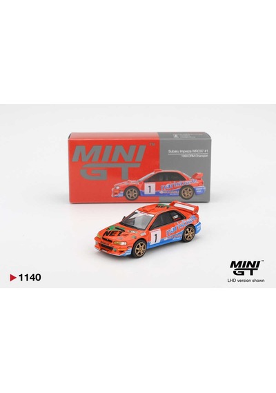 Mini Gt 1/64 1140 Subaru Impreza Wrc97 1 1999 Drm Champion