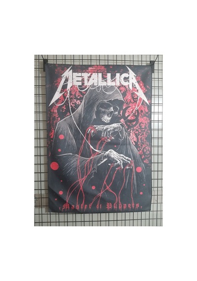 Owl Bag Metallica Muster Of Puppets Desenli Tasarım Duvar Halısı