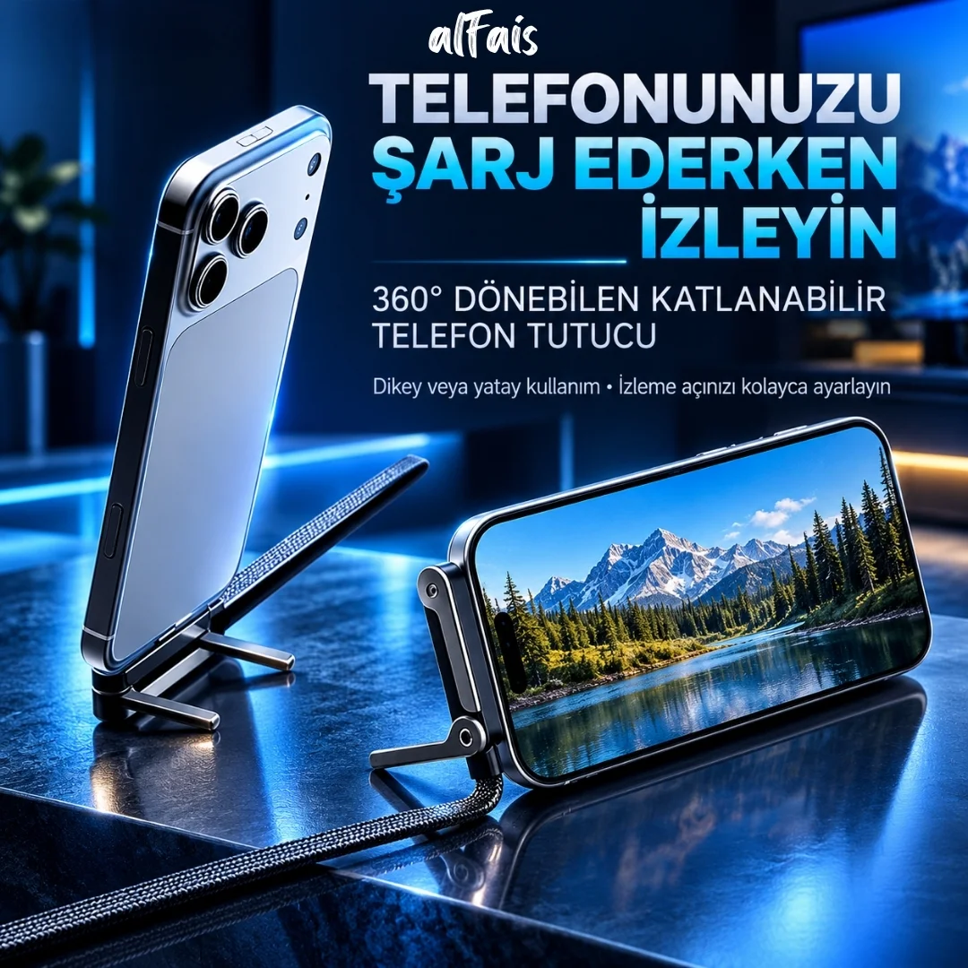 Samsung Uyumlu Usb 3.0 To Type C Şarj Data Kablosu Standlı Katlanabilir Hızlı 65w Örgülü Kablo 2 Metre