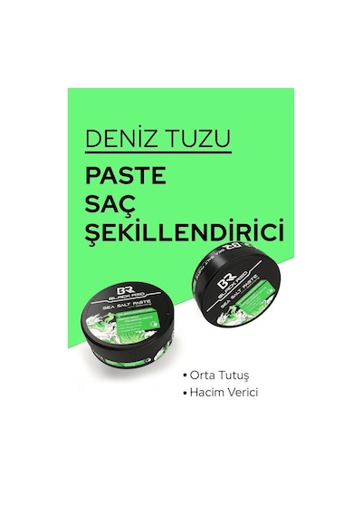 Black & Red Sea Salt Paste Saç Şekillendirici Mat Wax Medium 120 ML
