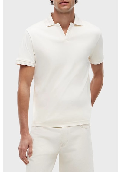 Tommy Hilfiger Erkek Polo Yaka T Shirt Mw0mw42745 Z00 Açık Bej