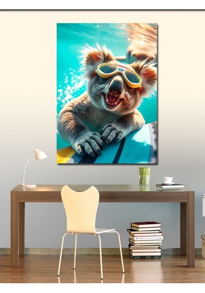 Kanvas Tablo Mutlu Koala 50cmx70cm
